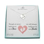 Miscarriage Footprint Heart Necklace in Sterling Silver