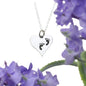 Miscarriage Footprint Heart Necklace in Sterling Silver