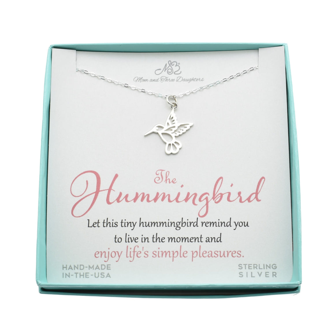 Hummingbird Necklace in Sterling Silver - Buy with Prime