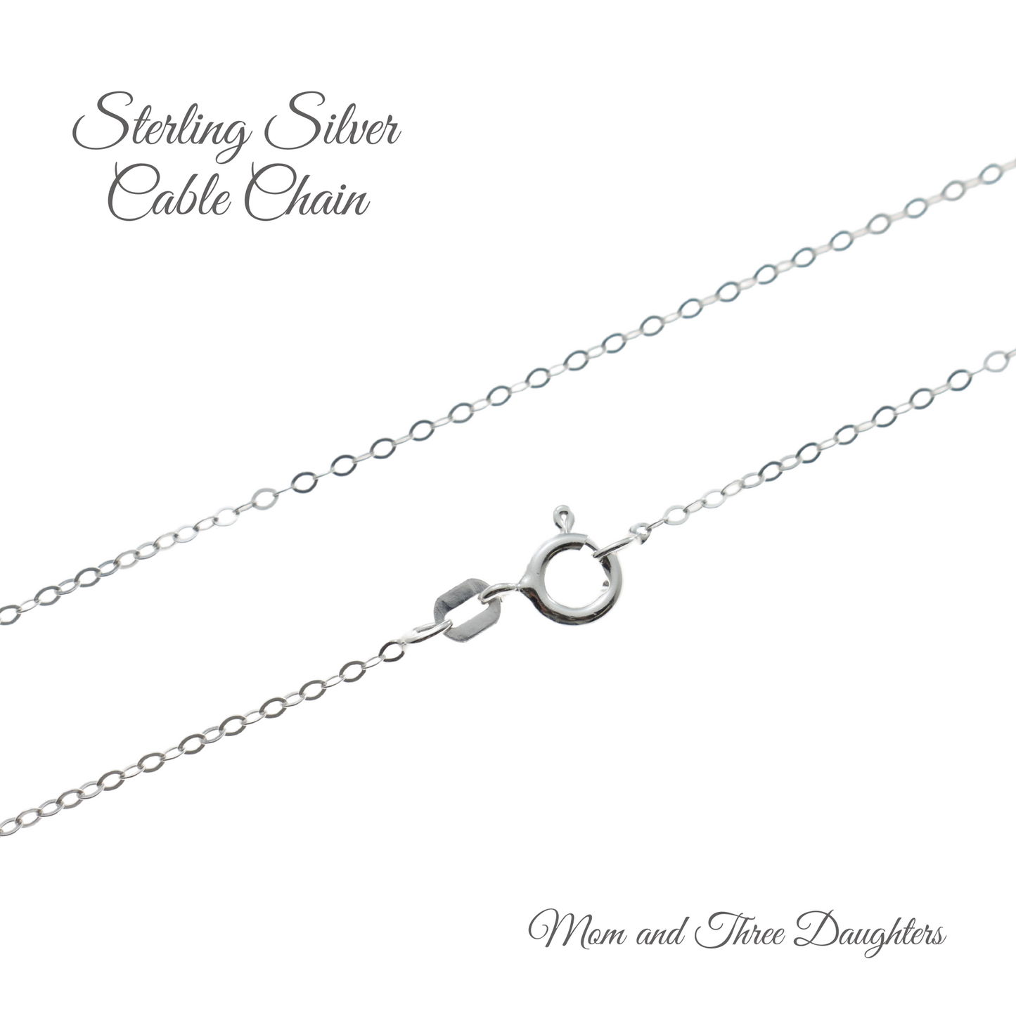 Stepdaughter Wedding Two Circles Necklace in Sterling Silver