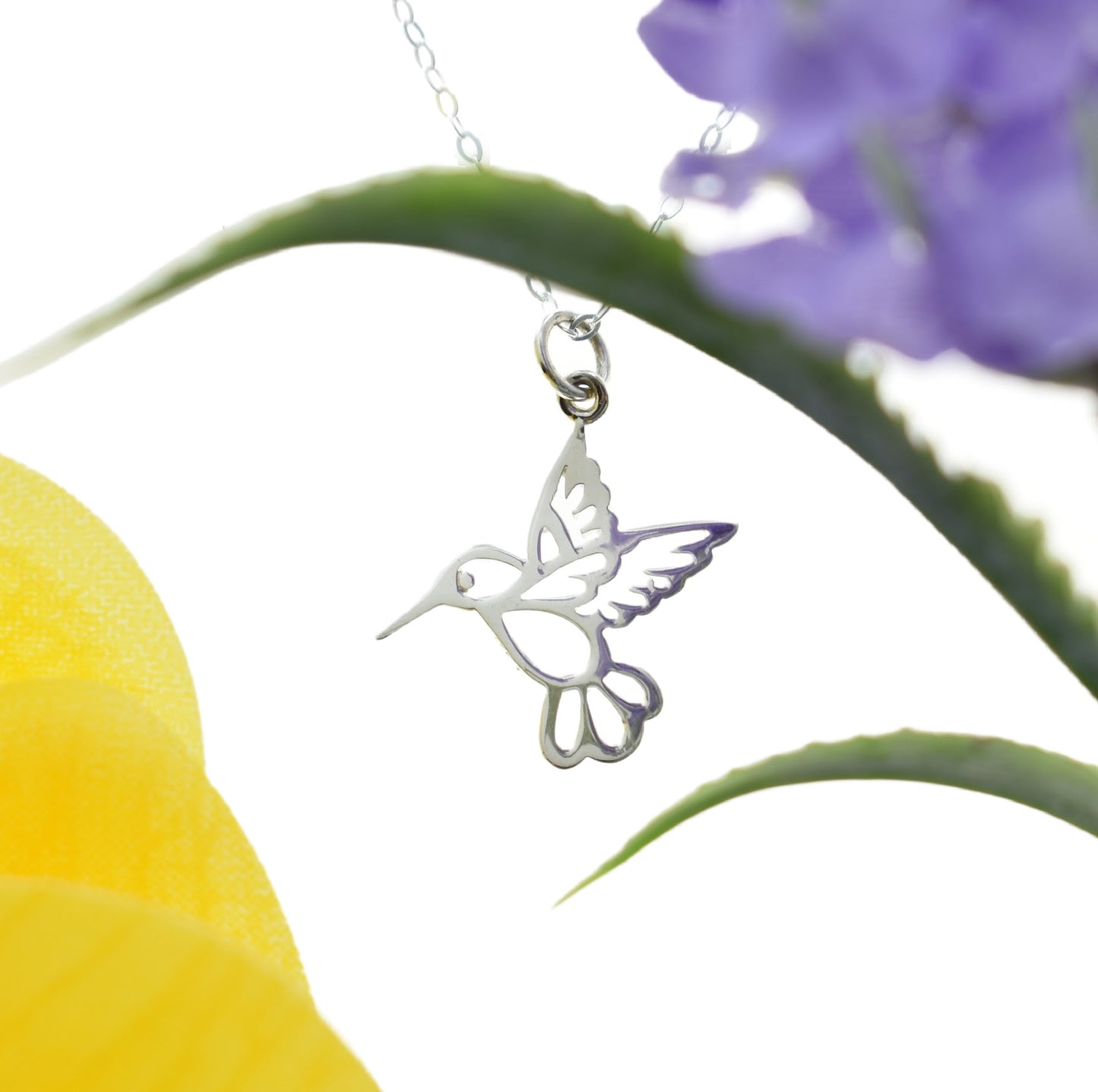 Hummingbird Necklace in Sterling Silver - Buy with Prime
