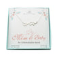 Mom and Baby Elephant Necklace in Sterling Silver