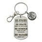 United States Army Keychain in Stainless Steel