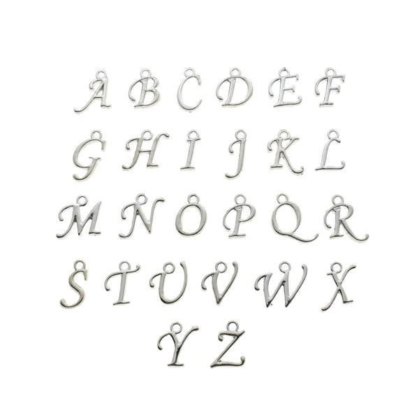Silver or Gold Add On Script Initials - Mom and Three Daughters