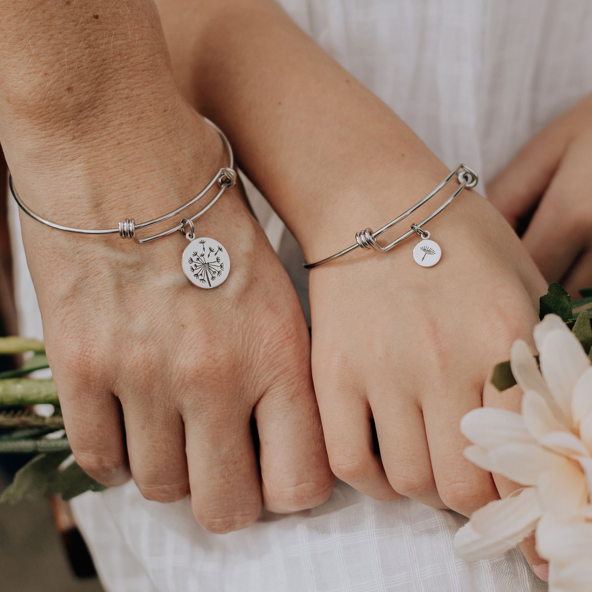 Gold Link Charm Chain Connector Bracelet – Dandelion Jewelry