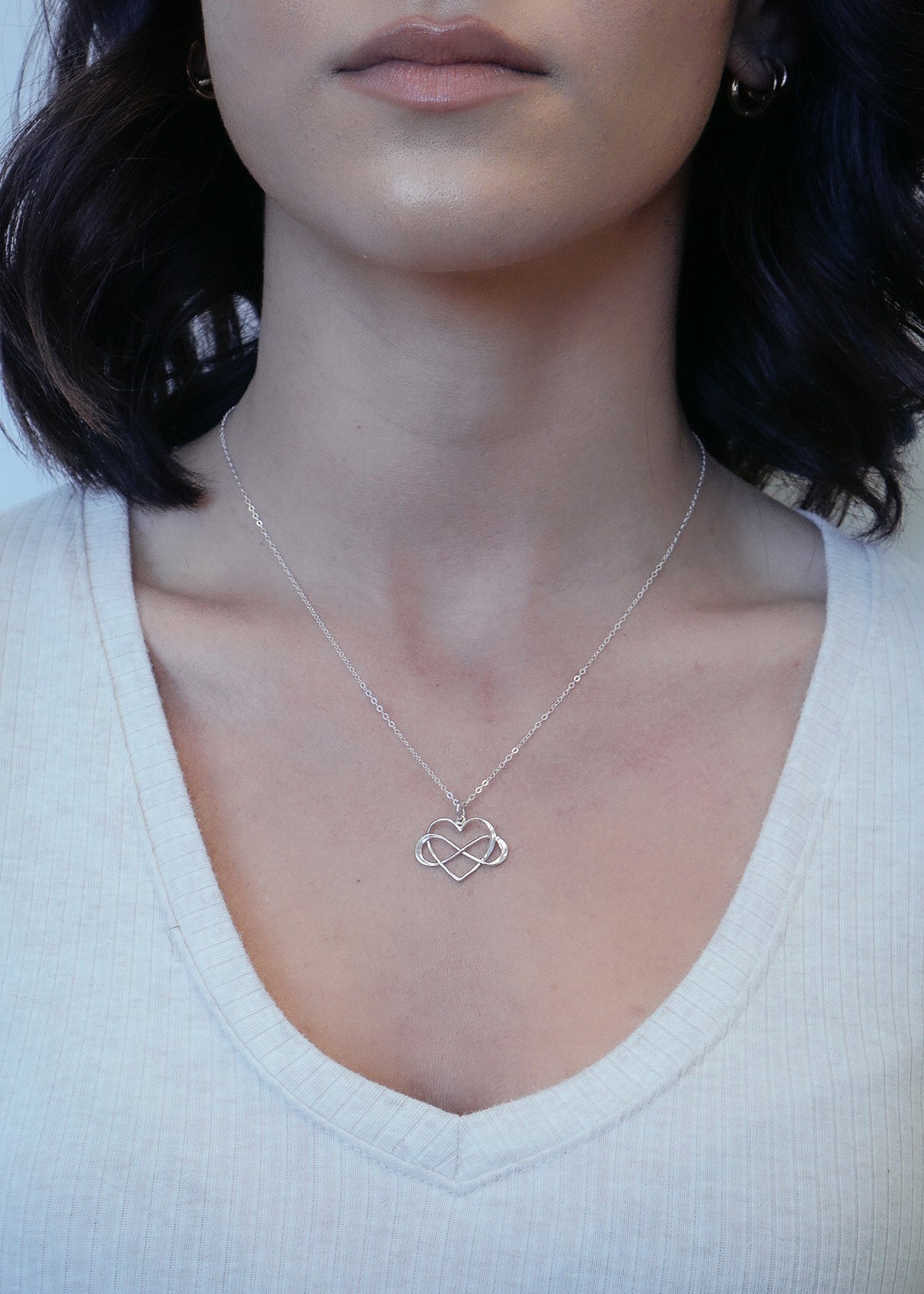 Creative Trendy Infinity Heart Pendant Necklace Decorative - Temu