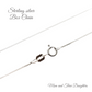 Cross and Crystal Pearl Necklace in Sterling Silver