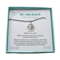 St. Michael Medal Necklace in Sterling Silver