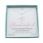 Hummingbird Necklace in Sterling Silver
